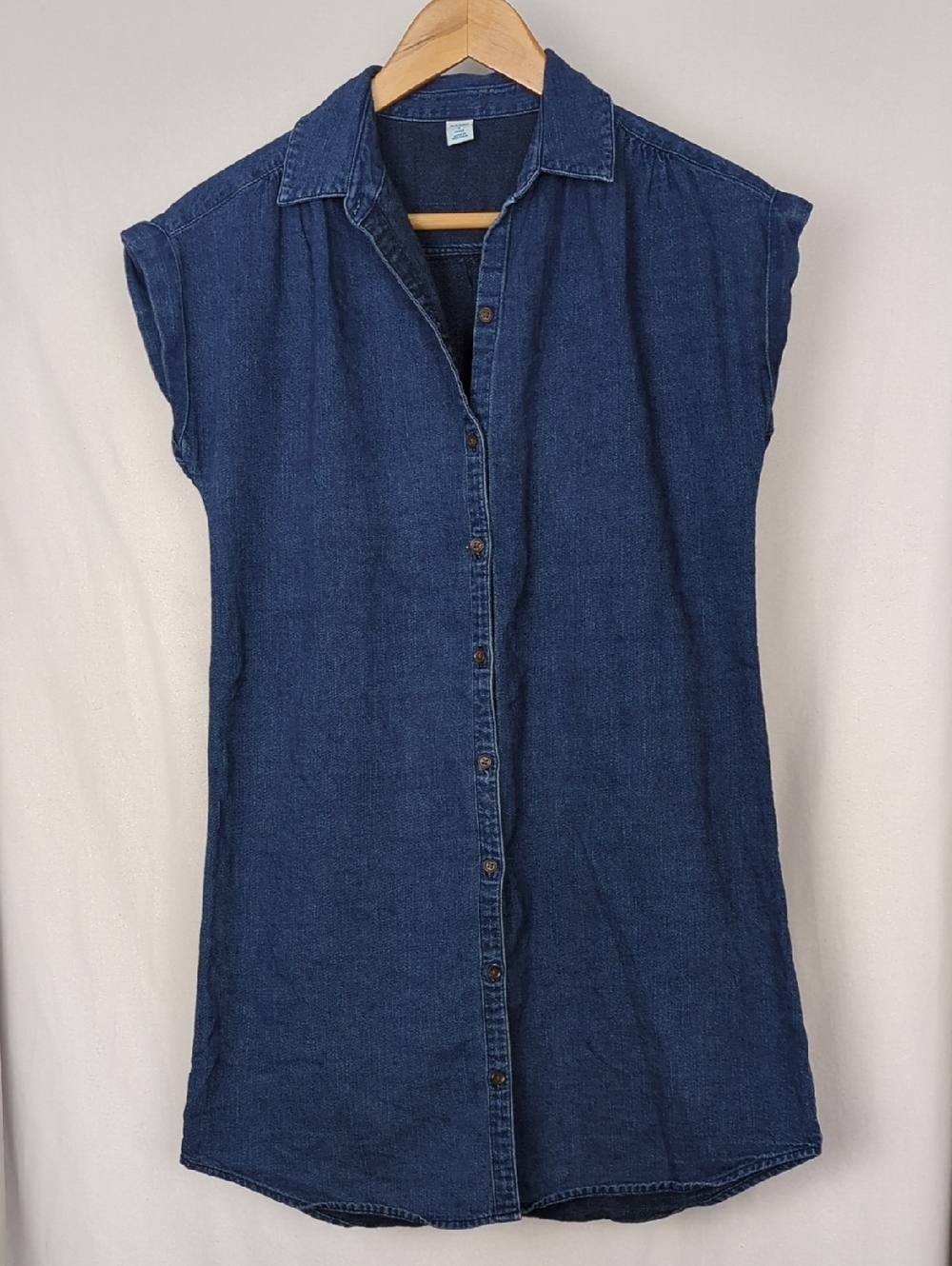 Old Navy Dark Blue Denim Shirt Dress